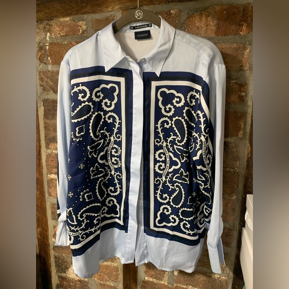 🩵- Scotch & Soda bandanna print shirt Maison Scotch - Picture 6 of 6